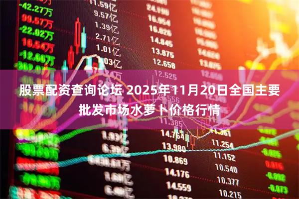 股票配资查询论坛 2025年11月20日全国主要批发市场水萝卜价格行情